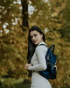 plecaki Plecak / torba 2 w 1 z nubuku tapicerskiego granatowy 1