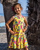 sukienki dla dziewczynki Sukienka na ramiączka Żółta Papuga 3