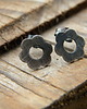 kolczyki wire wrapping Kwiatuszki  - sztyfty 1