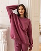 bluza bez kaptura damska Bluza Biggie Liliowy Róż 3