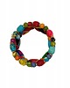 bransoletki - inne Bransoletka damska z bawełny z recyklingu rękodzieło kolorowa eko OLIVKA 4