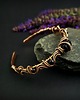 bransoletki wire wrapping Ozdobna bransoleta mankietowa z turmalinem 5