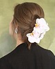spinki i klamry do włosów Biała spinka z podwójną orchideą 4
