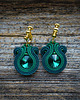 klipsy Zielone  klipsy soutache 4