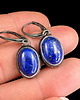 kolczyki srebrne Kolczyki srebrne lapisy lazuli 2