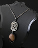 wisiory Runa Othala z mokaitem - srebrny amulet ochronny 2
