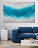 obrazy Granatowy obraz abstrakcyjny - obraz ze złotem Maldives XX  80x120 cm 6