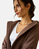 bluza z kapturem damska Peleryna No.2 na suwak Cappuccino 4