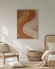 plakaty Plakat boho Abstrakcja Fale Minimalistyczny Plakat nowoczesny do salonu 2