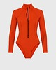 stroje kąpielowe i kostiumy kąpielowe damskie Saghir Swim & Surf Suit - Burnt Orange Kostium jednoczęściowy 4