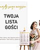 dodatki ślubne Tablica plan stołów PERSONALIZOWANY Rozmieszczenie gości na wesele Napis 1