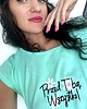 t-shirt damskie Miętowa koszulka  przed Tobą wszystko 3
