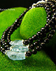 bransoletki z kamieni naturalnych Bransoleta Amulet Aqua - Akwamaryn Spinel Srebro 2