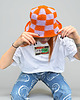 kapelusze damskie Bucket hat, creamy purple & burnt orange, handmade vibes 4
