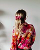 spinki i klamry do włosów Scrunchie spinka klamra jedwabna truskawkowy róż 3