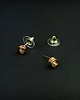 kolczyki wire wrapping Kolczyki sztyfty z cytrynem 5