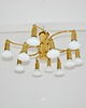 lampy wiszące Mosiężny żyrandol Helestra vintage 1