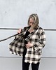 marynarki damskie Kimono w kratę, żakiet jedwab, wełna. 7