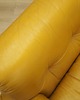 sofy i szezlongi Sofa skórzana żółta, włoski design, lata 60, B&B Italia, Tobia Scarpa 5