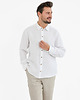 koszule męskie Lniana koszula SAHARA  pure white 5