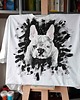 t-shirty męskie Męska koszulka, portret Buldoga Francuskiego, dzień ojca 1