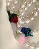 chokery Naszyjnik - perle con lampone 1