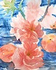 obrazy Akwarela Nektarynki na tafli wody oryginalny obraz 300g 23x30 cm 3