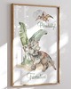 obrazy i plakaty do pokoju dziecięcego Dinozaur Triceratops - Plakat do Pokoju Dziecka 3