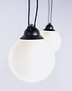 lampy wiszące Lampa nowoczesna wisząca GLASS HANGMAN 2 podwieszana mleczne klosze kulki 4