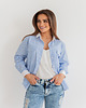 bluzki z długim rękawem damskie Blue striped shirt breeze 1