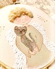 Chrzest - inne Aniołek z kotem, ręcznie malowany obrazek na pamiątkę dla dziecka 2