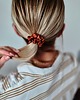 gumki do włosów Gumka jedwabna, scrunchie, gumka do włosów miedziany zachód MINI 2