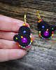 kolczyki soutache Kolorowe Lentinki- kolczyki soutache 4