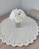podkładki do kuchni Podkładka ze sznurka na stolik kawowy szydełkowa 60cm 3
