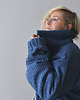 kurtki damskie Sztruksowa Kurtka Teddy Dusty Blue 4