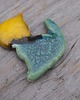 magnesy Ceramiczny magnes kot żółto-zielony 1