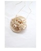 chokery Kremowy jedwabny choker 4