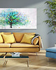 obrazy Grafika na płotnie Abstakcyjne drzewo- 150x60cm 2