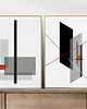 plakaty Zestaw 2 plakatów geometria bauhaus 1