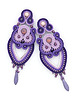 kolczyki soutache Długie fioletowe kolczyki soutache 5