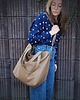 torby na ramię Lazy bag Pocket  torba ciemnobeżowa ekoskóra 3