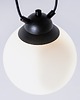 lampy wiszące Nowoczesna ampa wisząca GLASS HANGMAN 1 podwieszana szklana kulka klosz mleczny 4