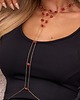złote naszyjniki Łańcuszek na ciało Sexy Glass Stones 2
