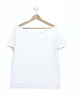 t-shirt damskie Biały Oversize bez nadruku 1