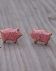 kolczyki ceramiczne Ceramiczne kolczyki "Różowe świnki" 6