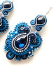 kolczyki soutache Sutaszowe kolczyki CHIC NAVY 2