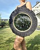 lustra stojące i wiszące Lustro boho ścienne makrama juta czarne, 45 cm, okrągłe lustro wiszące 1