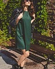 sukienki mini damskie Racing green dress - elegencka sukienka mini 1