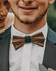 muszki i krawaty Drewniana muszka ręcznie rzeźbiona 2