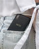 etui na telefon Etui Monogram case inicjał - CZARNY 2